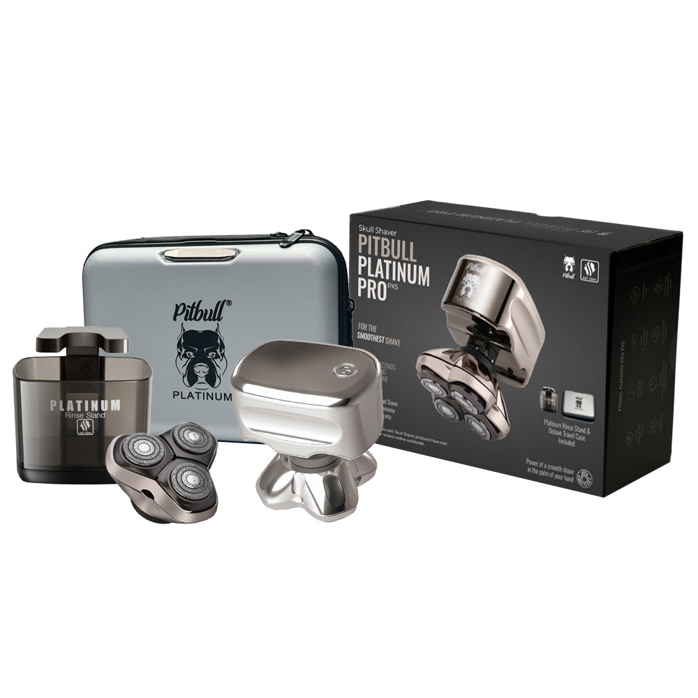 Skull Shaver Pitbull Platinum PRO PX5 with Bonus Blade