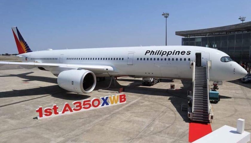 フィリピン航空、同社初のA350-900初号機を受領 客室内部も公開 | sky