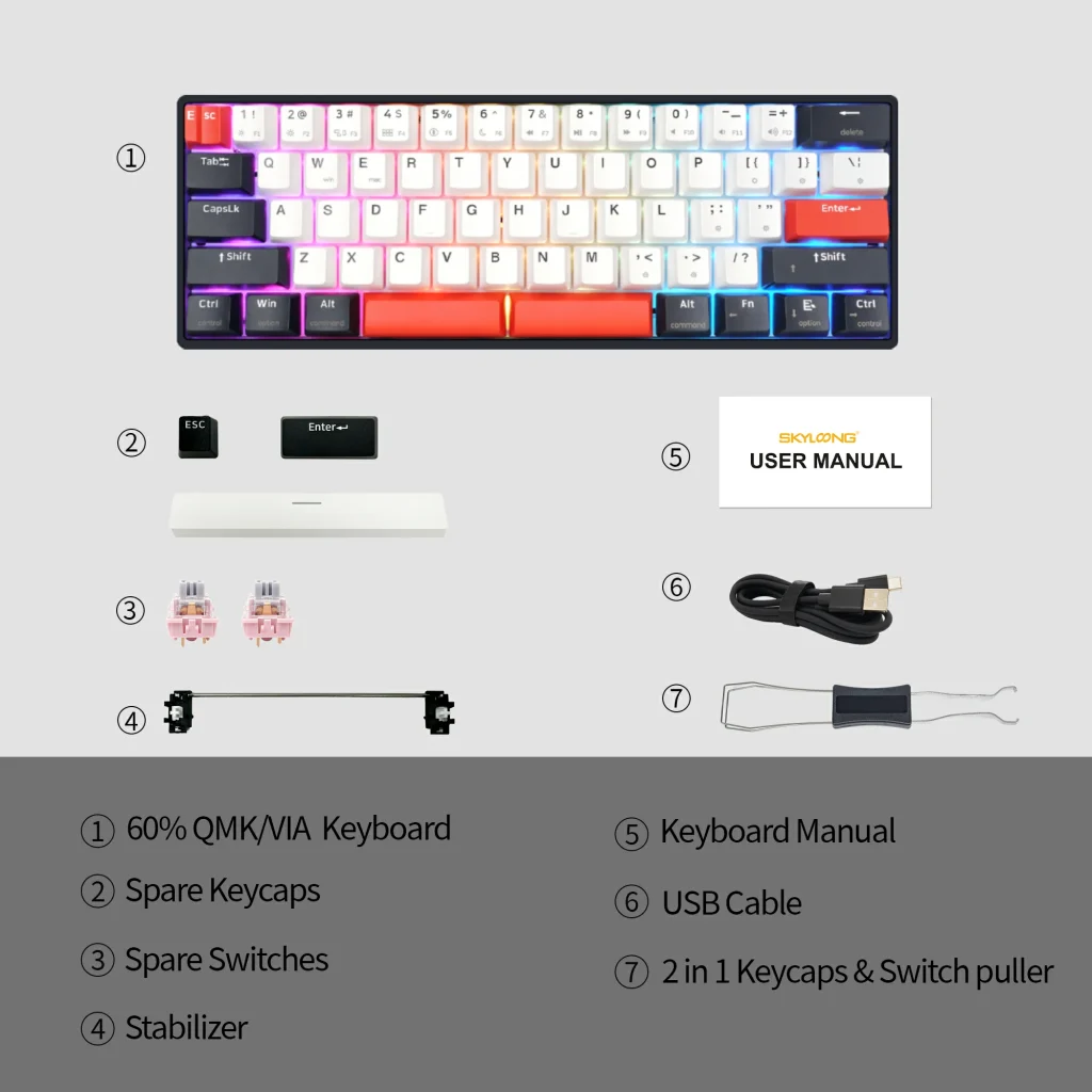 SKYLOONG GK61 (QMK&VIA) - SKYLOONG KEYBOARD