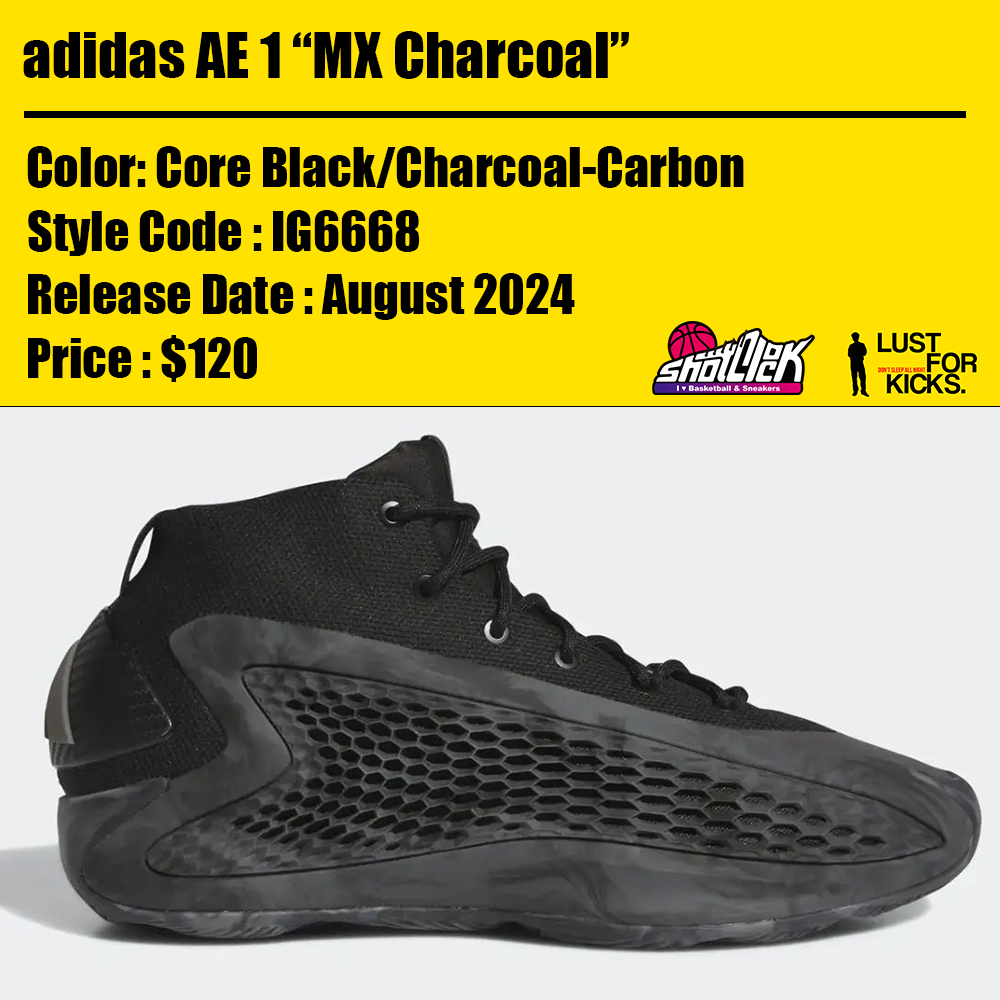 2024年8月発売adidas AE 1 “MX Charcoal” | Shot Clock