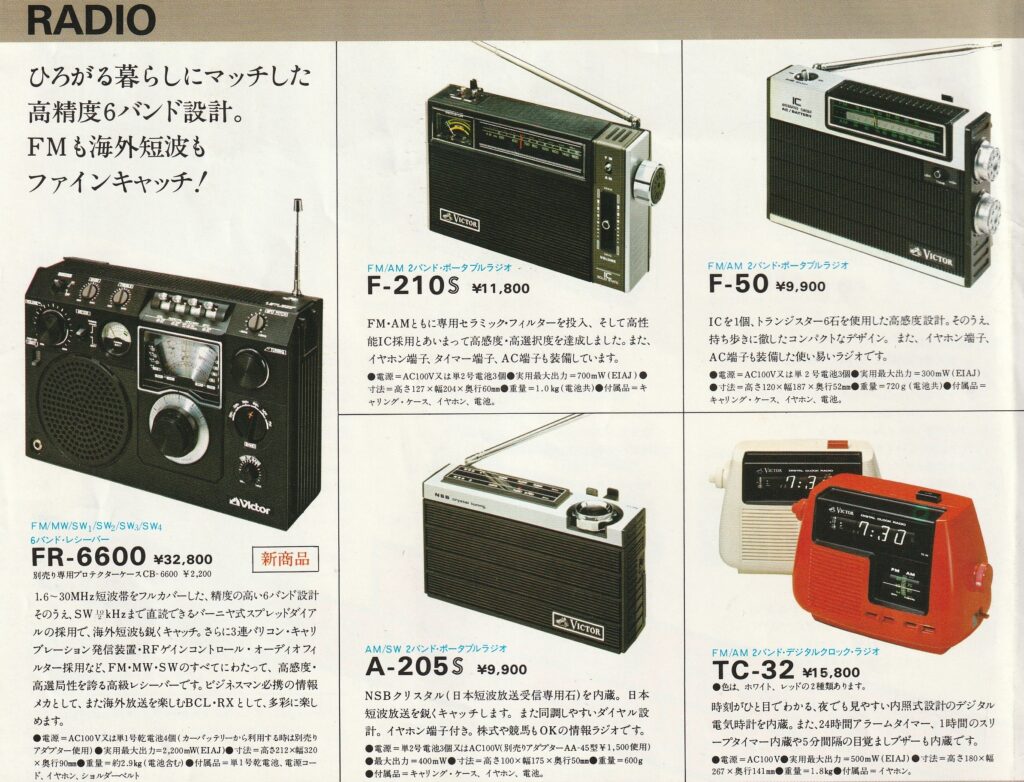 ビクター FR-6600 – 登場が遅すぎたアナログ式周波数直読BCLラジオ