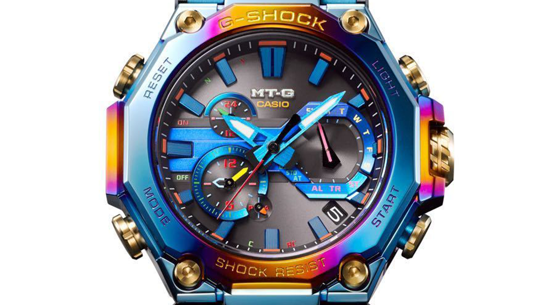 光で輝く「G-SHOCKレインボー」シリーズ｜イリデセントカラーの