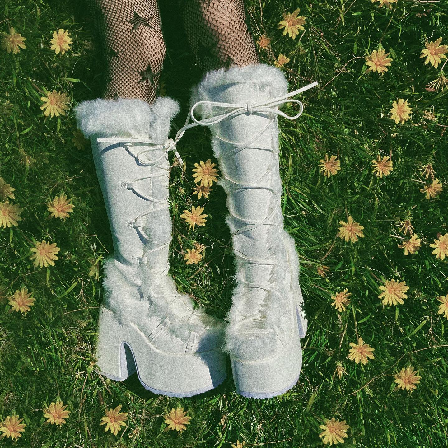 Demonia Camel-311 Women's MidCalf & Knee High Boots | Buy Sexy