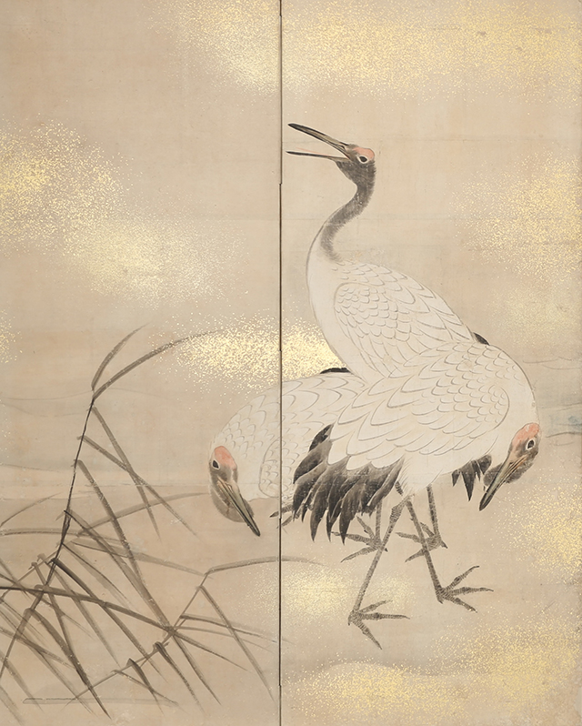 旭日鶴図｜商品一覧｜新古美術わたなべ