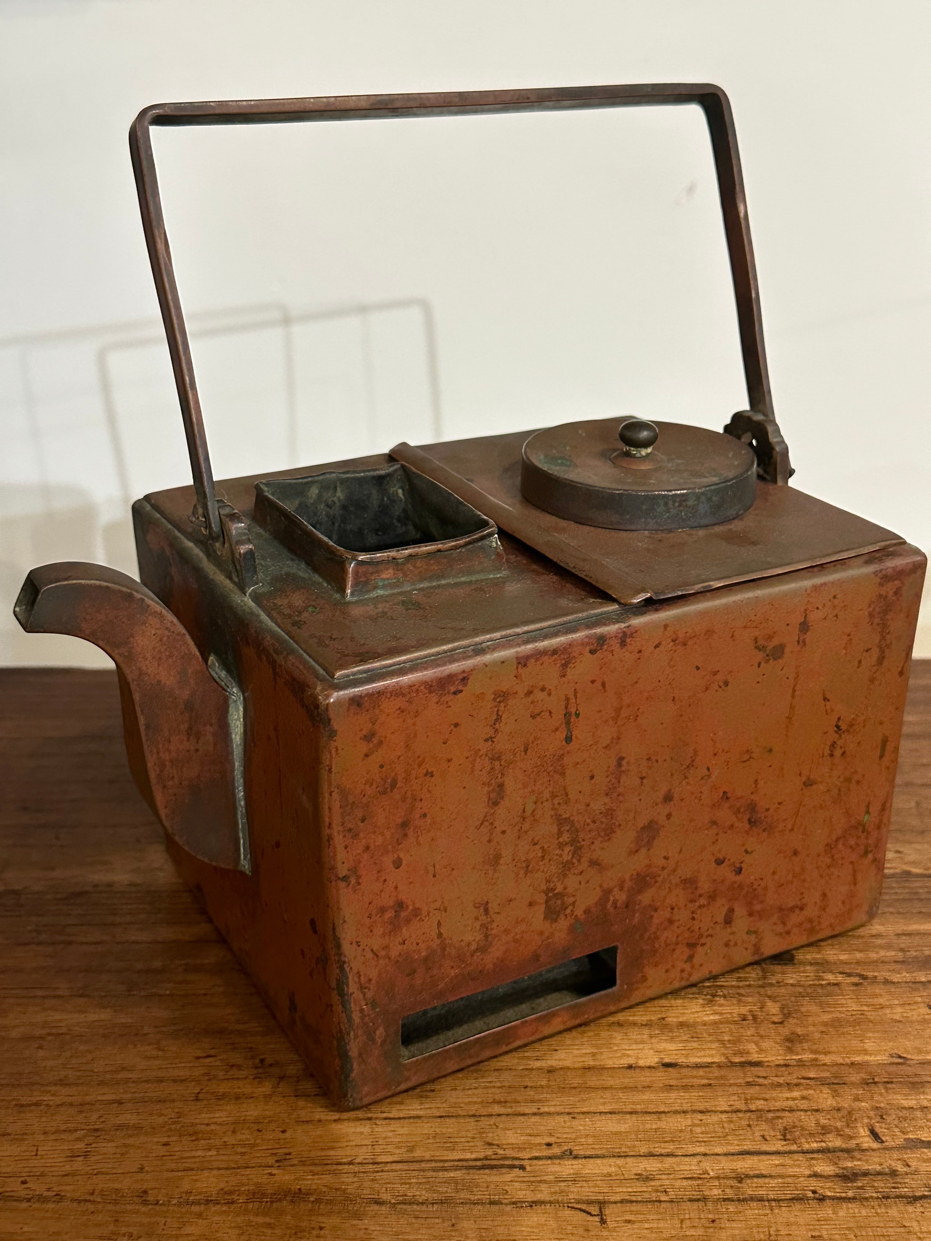 Antique Japanese Copper Kandouko Sake Tokkuri Warmer 9.5