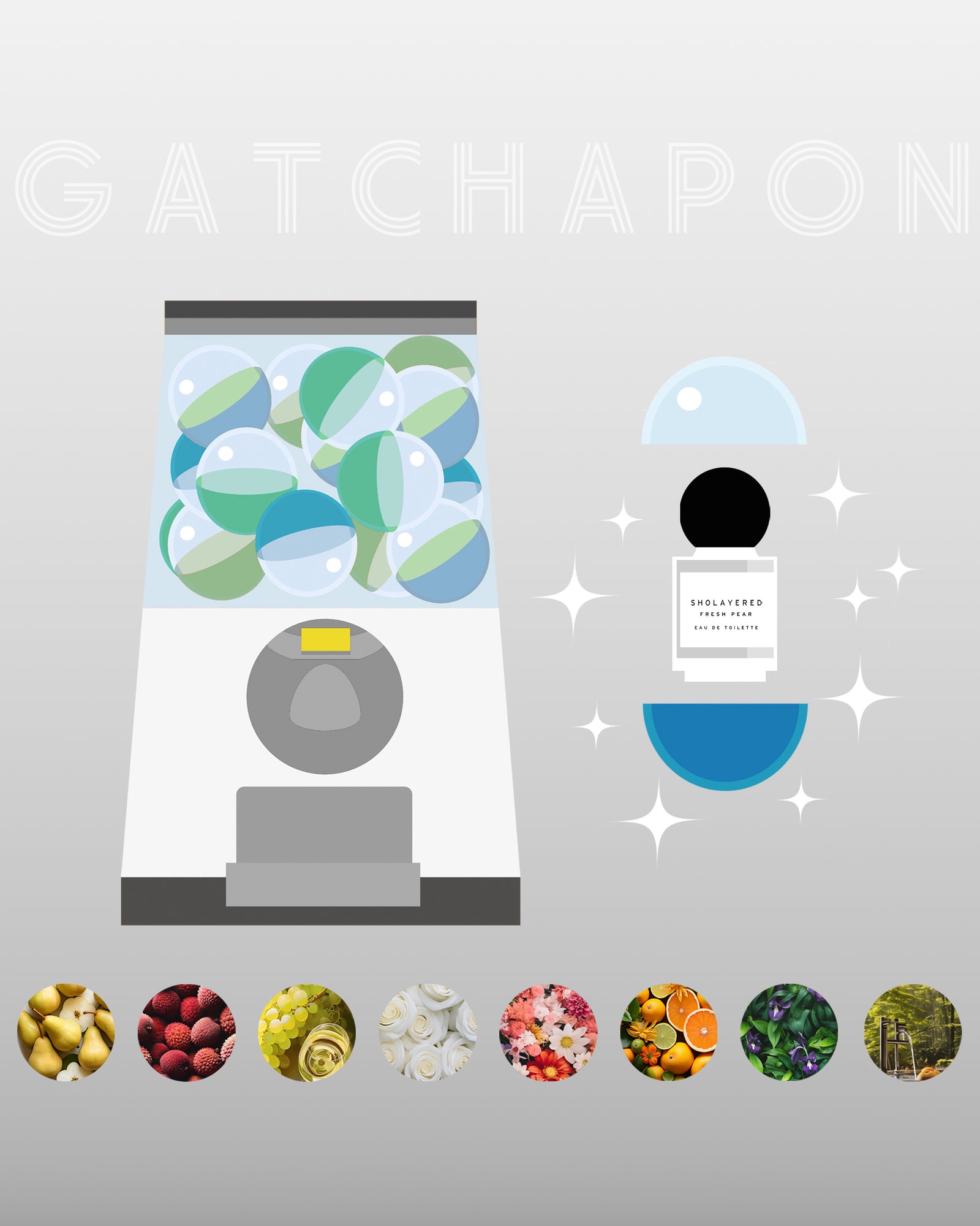 送料無料｜お一人様5個まで】SHOLAYERED EDT ガチャ｜オードトワレ｜5ml