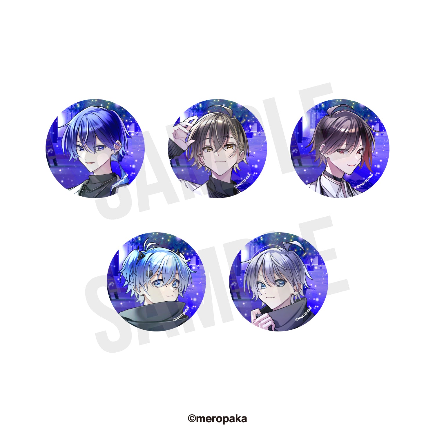 12月下旬以降順次発送予定】めろぱか ランダム缶バッジ 冬グッズ2024