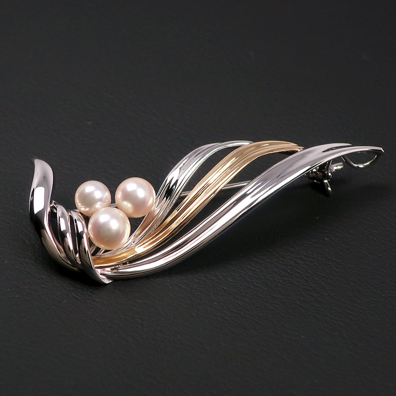 TASAKIタサキ ピンブローチ パール K18 ケース付き