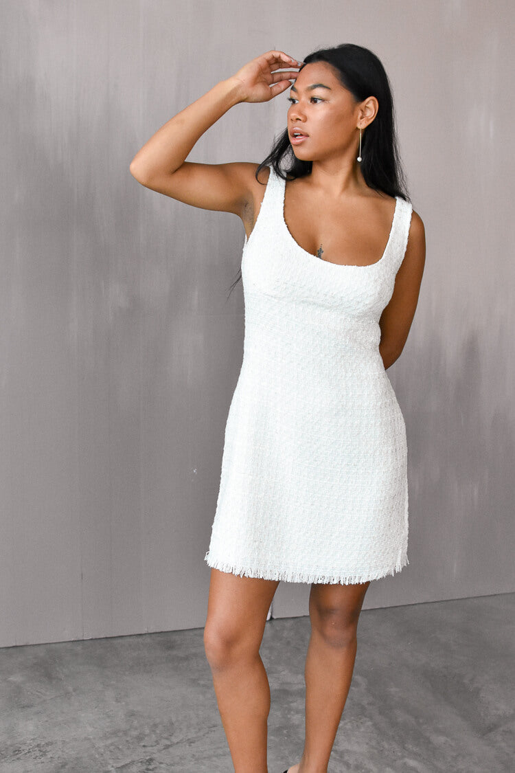 Alexa Tweed Mini Dress – Confête