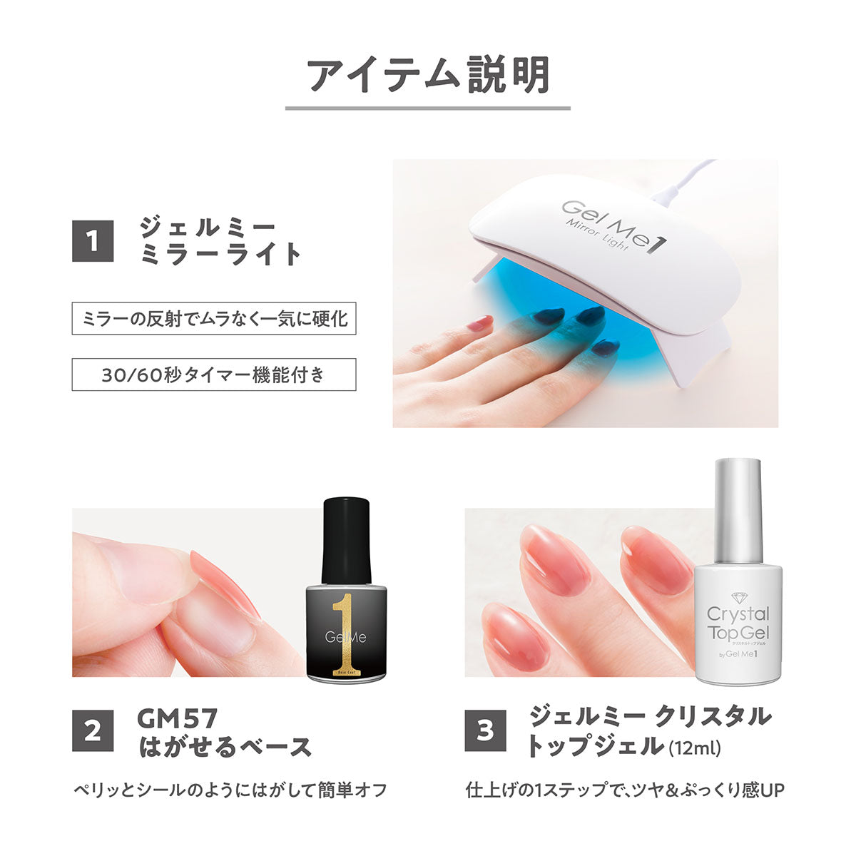 ジェルネイル ジェルミーワン スターターボックス02 Gel Me1 ジェル