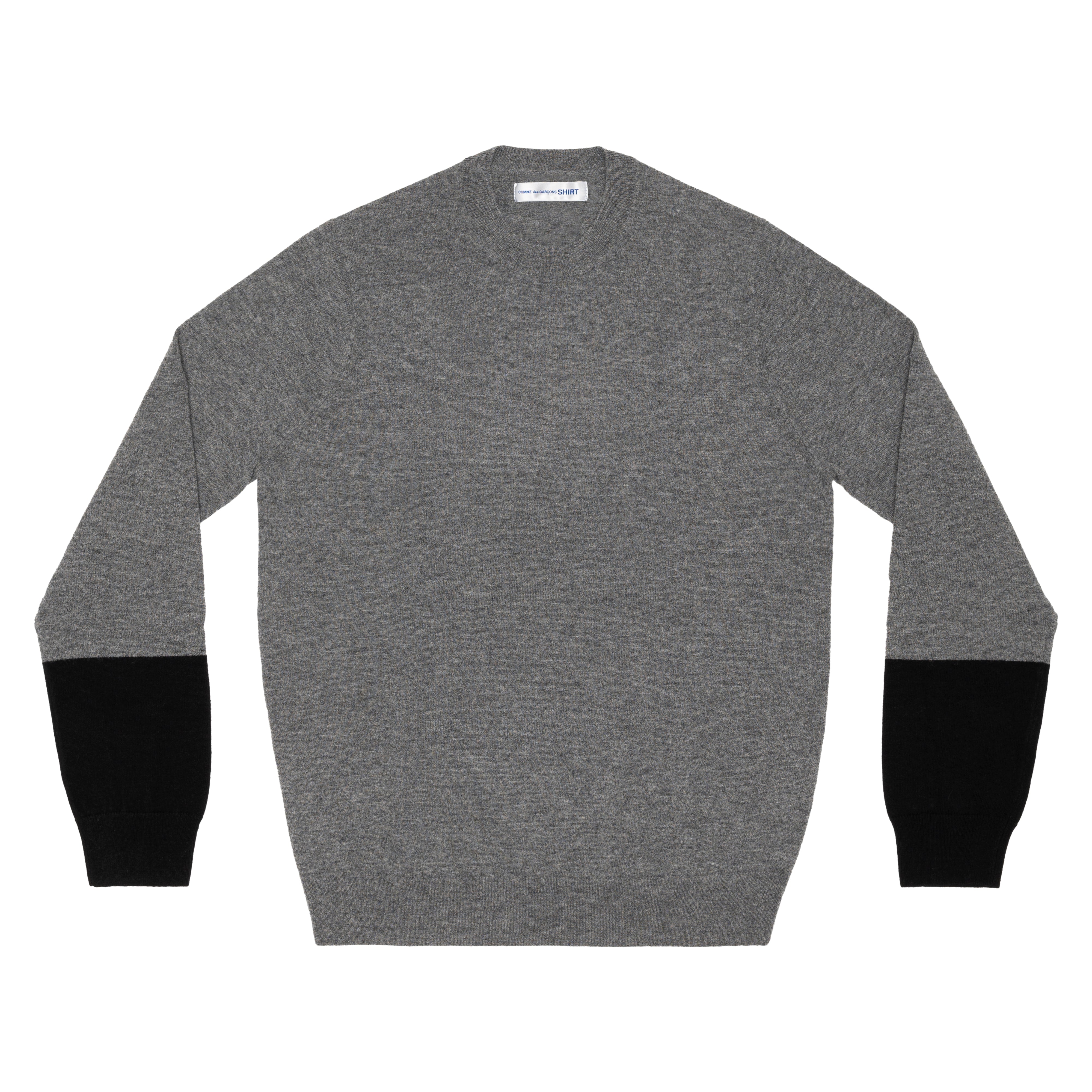 CDG SHIRT FOREVER: Round-Neck Pullover (TOP GREY/BLACK) | DSMG E-SHOP