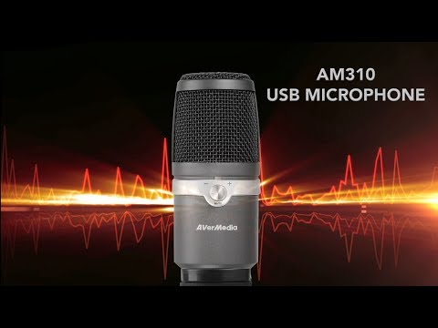 AVerMedia AM310 USB Microphone-Black | AVerMedia – AVerMedia