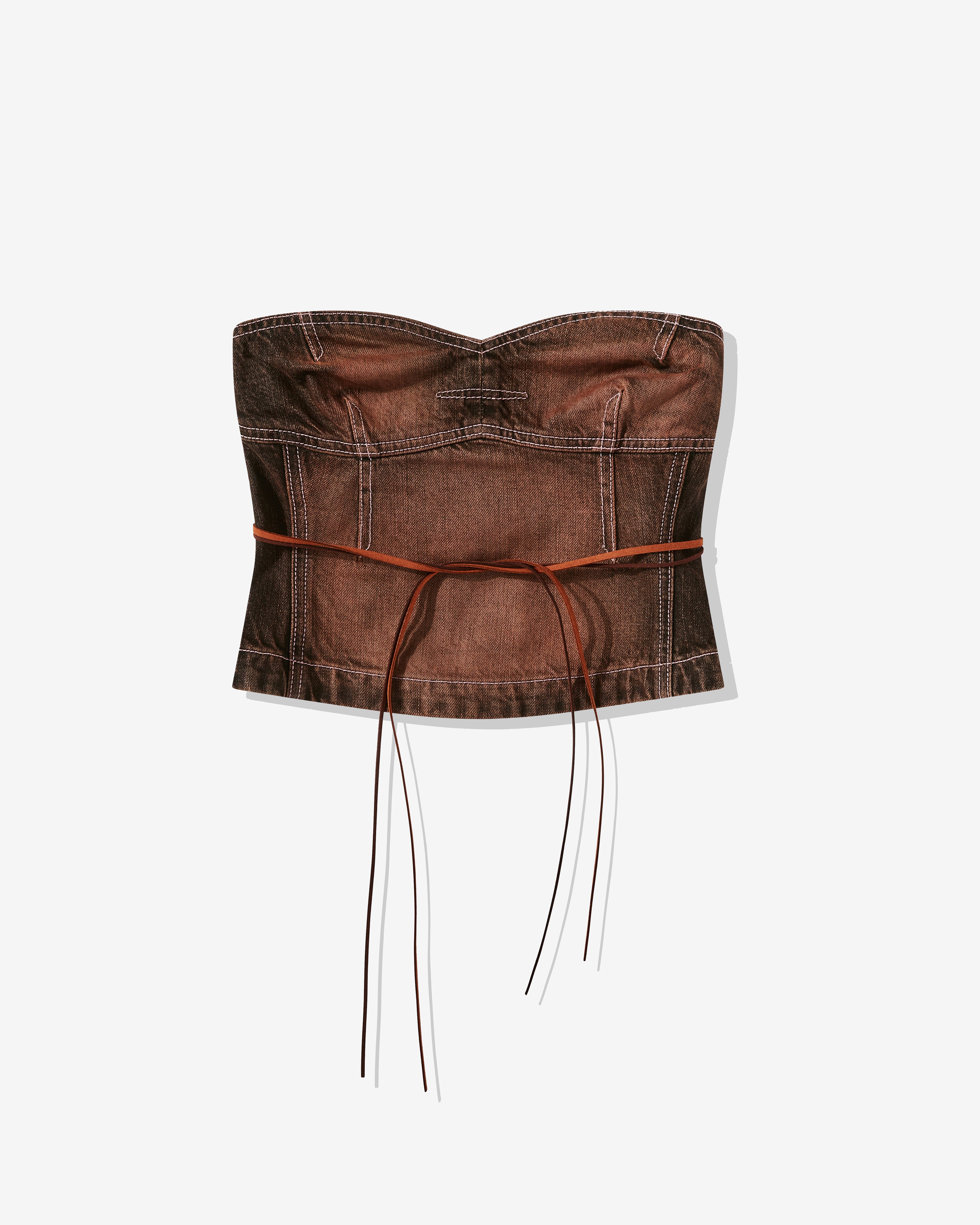 Heaven By Marc Jacobs: Women's Strapless Bustier (Brown) | DSMNY E