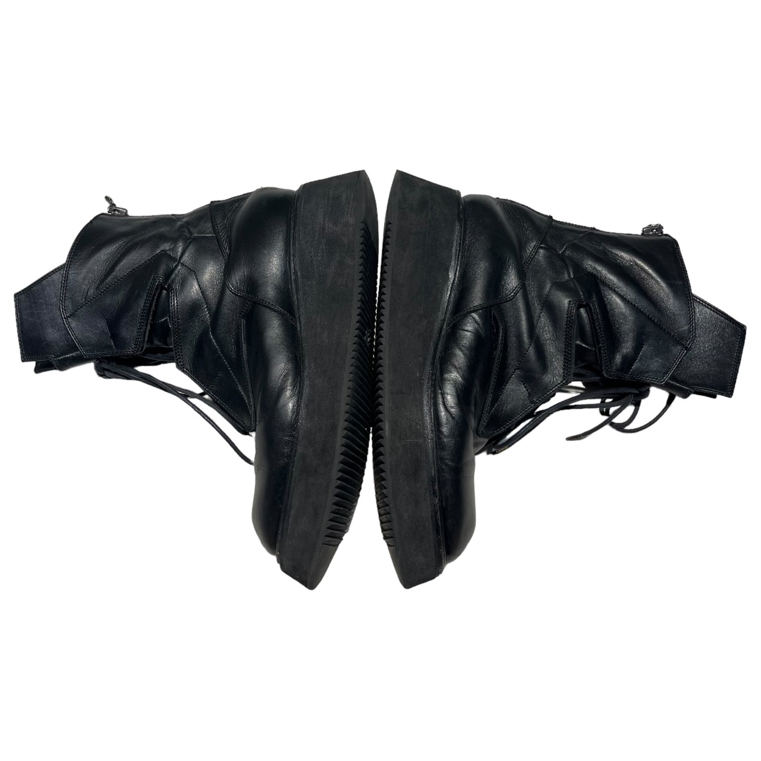 JULIUS(ユリウス) 16AW COW SKIN Void military back zip boots