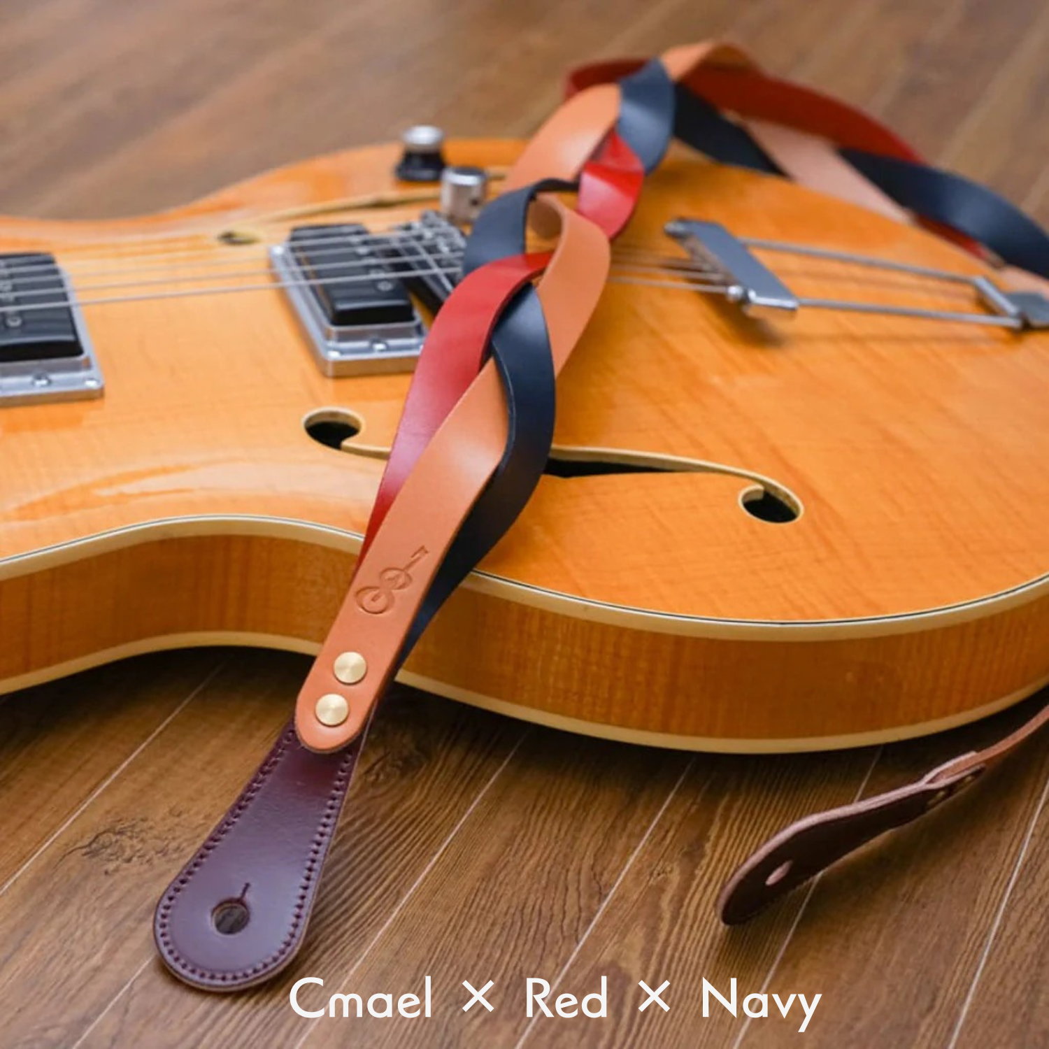 Triad トライアド｜程よい主張の三つ編みギターストラップ – 708works