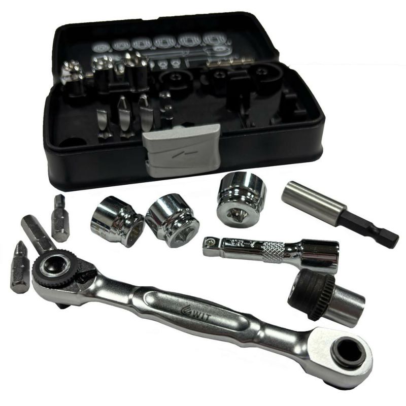 WIT 1/4dr 20pc スタビーソケット&ビットセット 5018162 – MULHANDZ