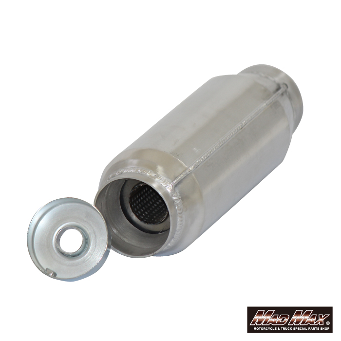 汎用 アルミ製 モナカ管サイレンサー 70Φ [株式会社マッドマックス]
