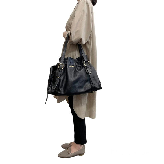 MIUMIU/ミュウミュウ】 サイドリボン 2way セミショルダー トート