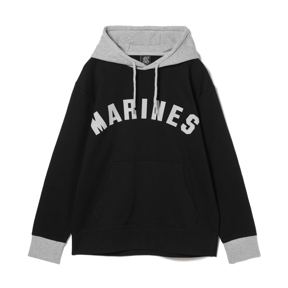 裏毛切り替えパーカー(MARINES)/マリーンズオンラインストア｜ MARINES