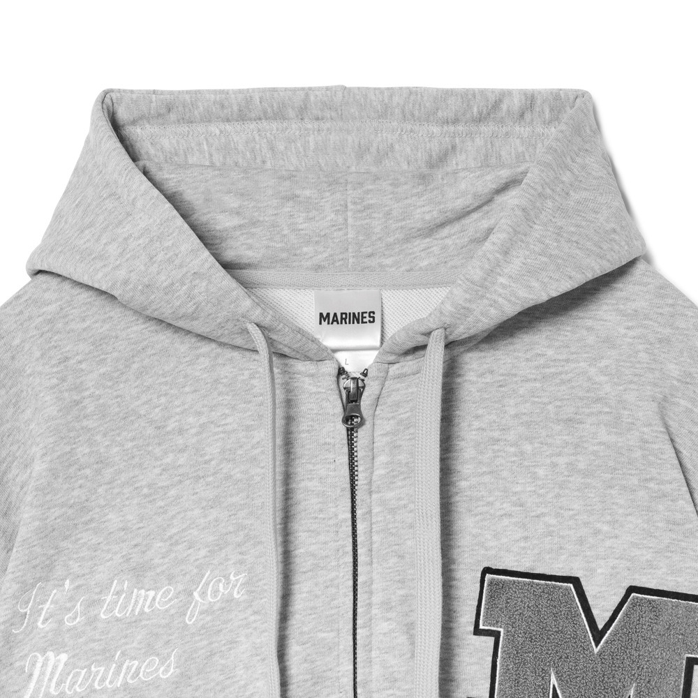 MARINES フルジップパーカー サガラワッペン/マリーンズオンライン