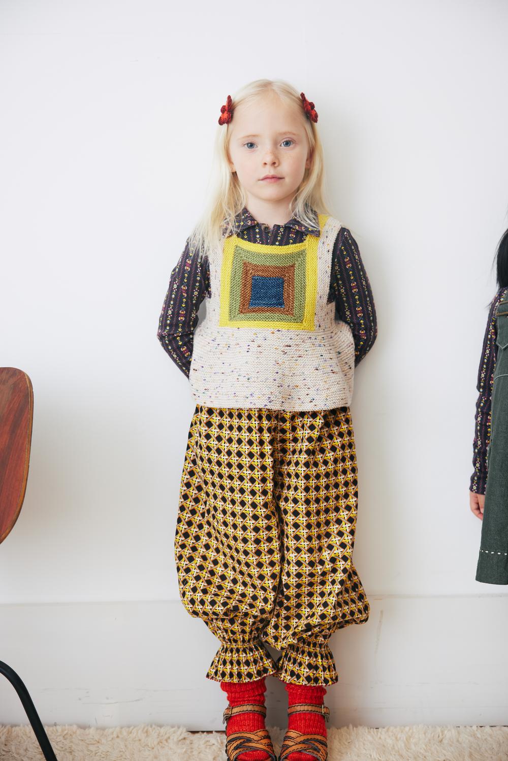 Misha&Puff 花柄スカウト4y