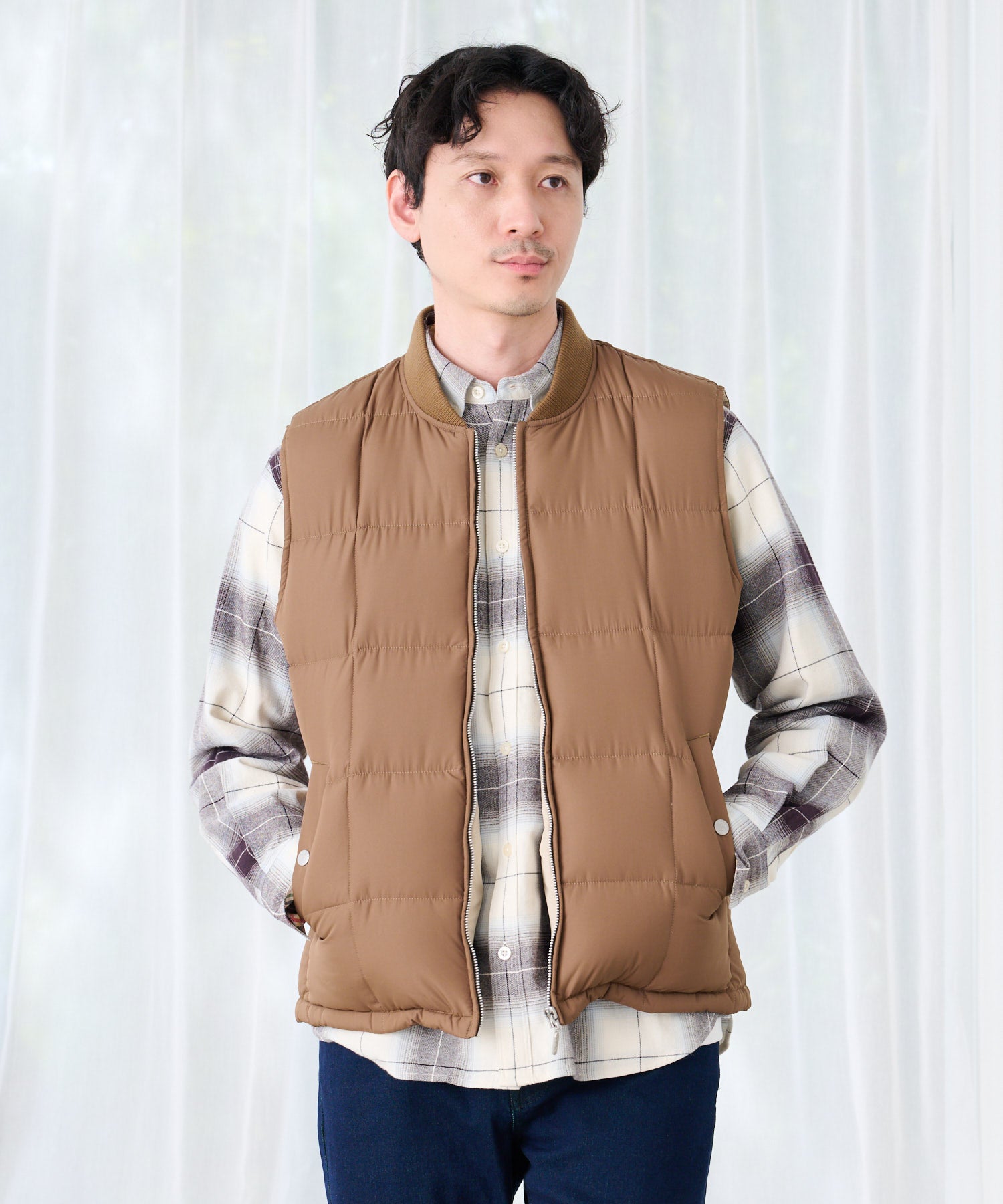 ブロックキルト ダウンベスト（ダウンベスト/メンズ）｜アーノルド