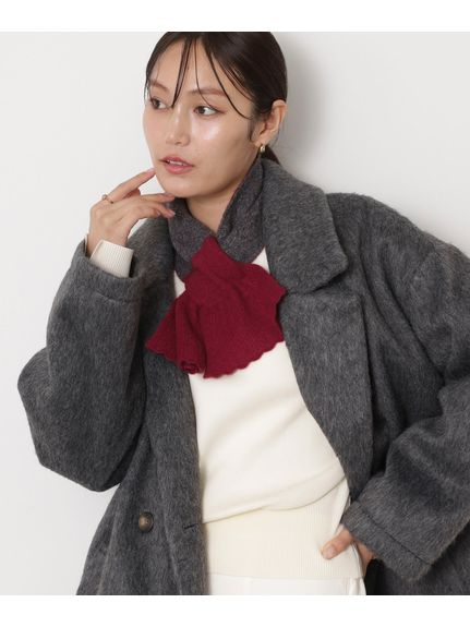 マフラー】ミラ・ショーン (mila schon) カシミヤ100％ レーシーニット