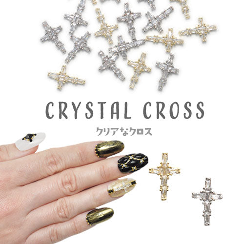 十字架 クロス ジルコニア メタルパーツ ネイルパーツ ハード ネイル