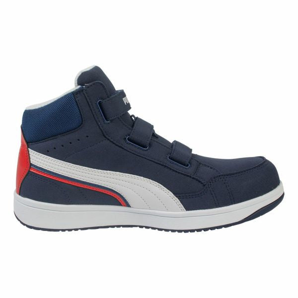 プーマ 安全靴 エアツイスト2.0 ネイビー ミッド フック＆ループ 63.205.0