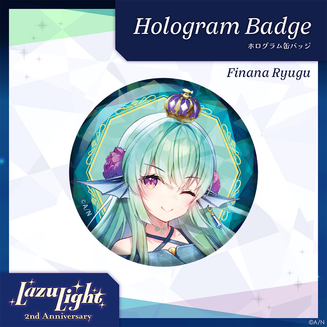 LazuLight 2nd Anniversary】ホログラム缶バッジ｜にじさんじ