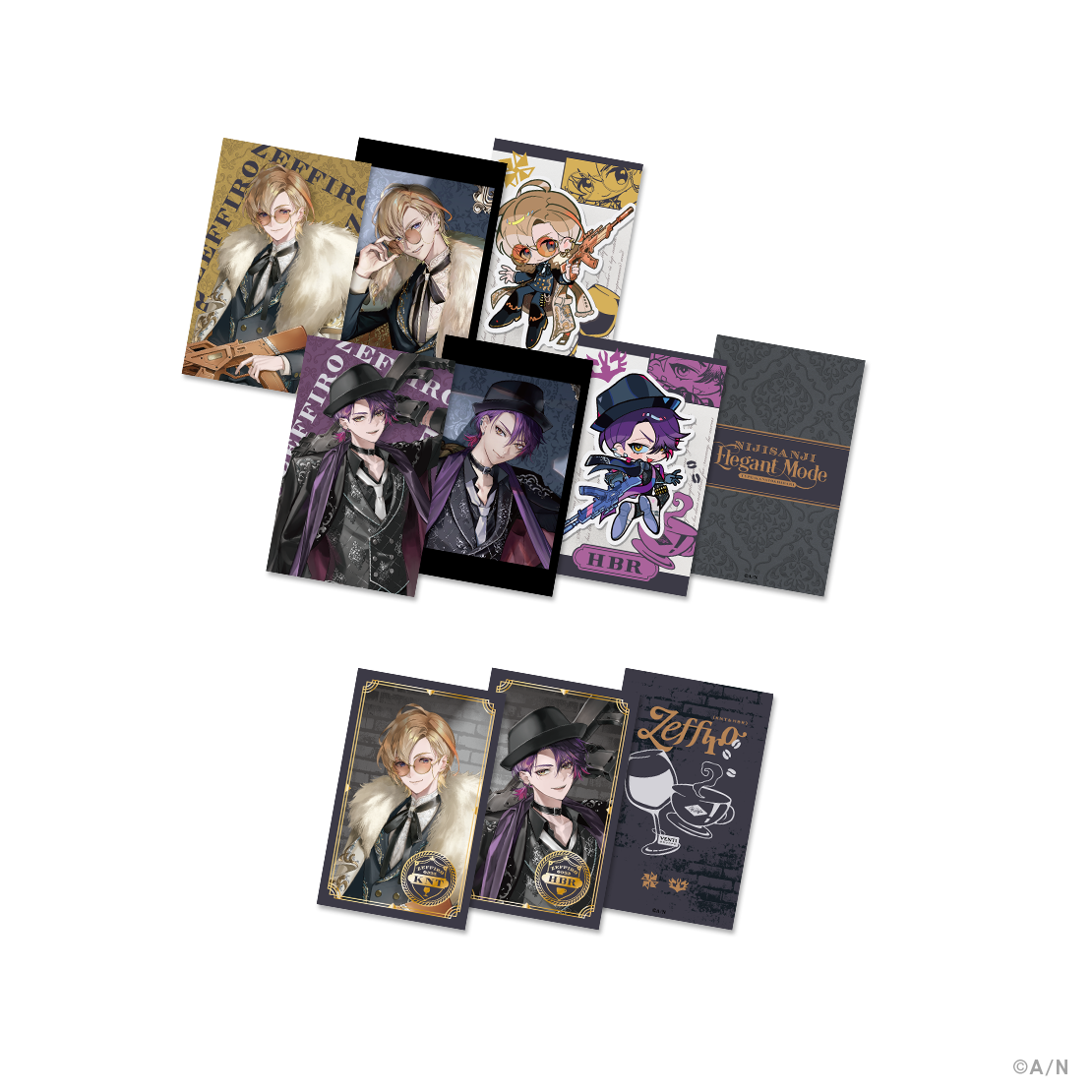 NIJISANJI Elegant Mode Type：Kanato&Hibari】ランダムチェキ風カード