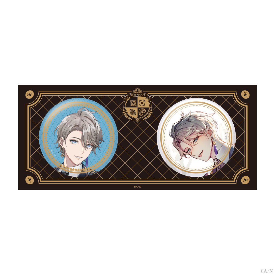 ROF-MAO トランプモチーフ】箔押し缶バッジセット｜にじさんじ