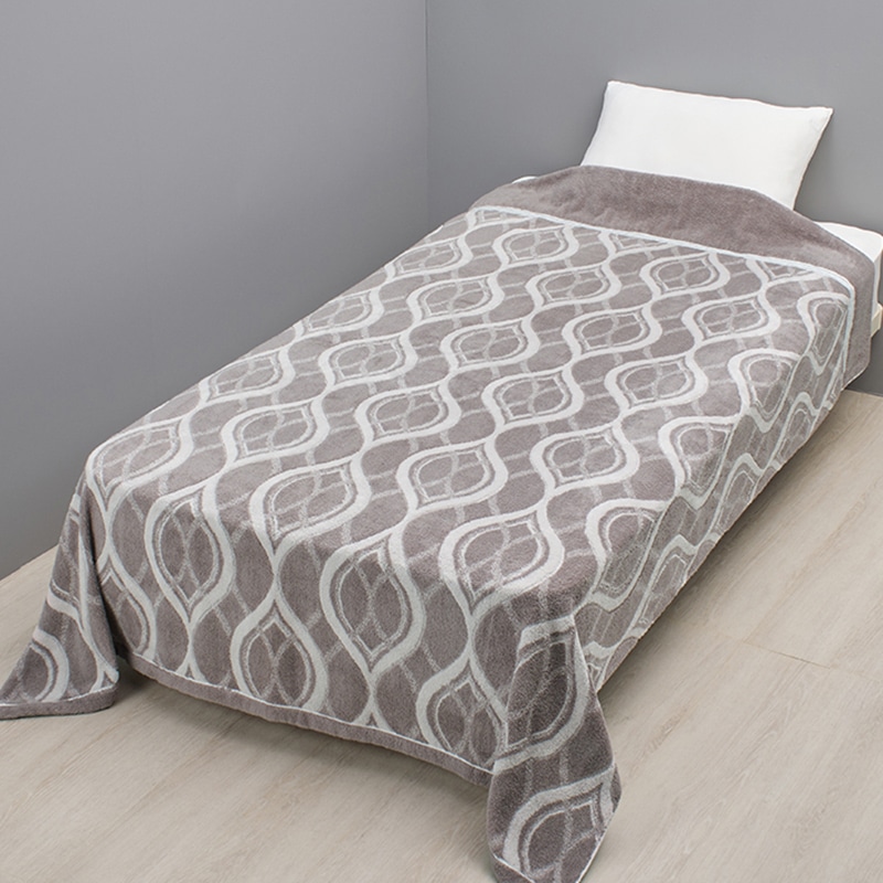 タオルケット（超無撚糸）(（シングルロング）150×210cm グレー): 毛布