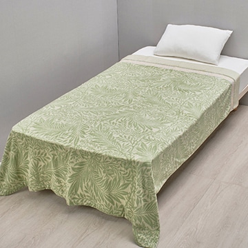 モリス ギャラリー タオルケット(（シングル）140×190cm ブルー): 毛布