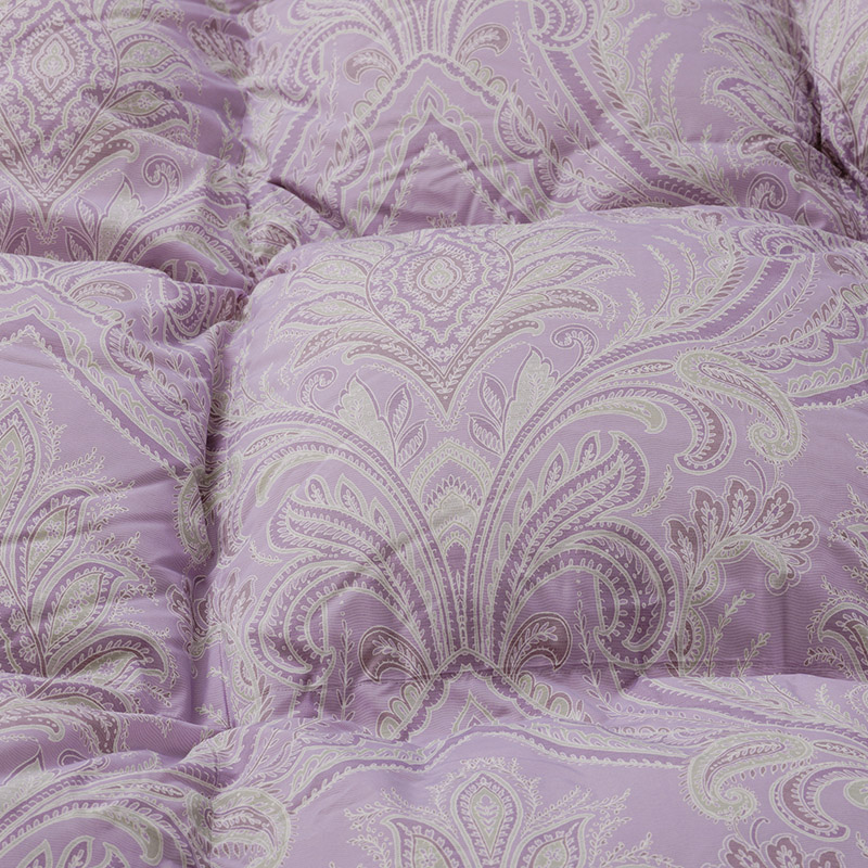 羽毛掛けふとん［グース］(（シングルロング）150×210cm ラベンダー