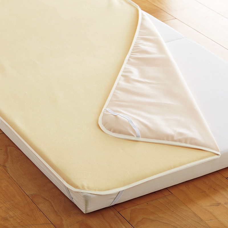 ベビー ミニ防水シーツ （ベビーミニサイズ）60×90cm ベージュ 表面