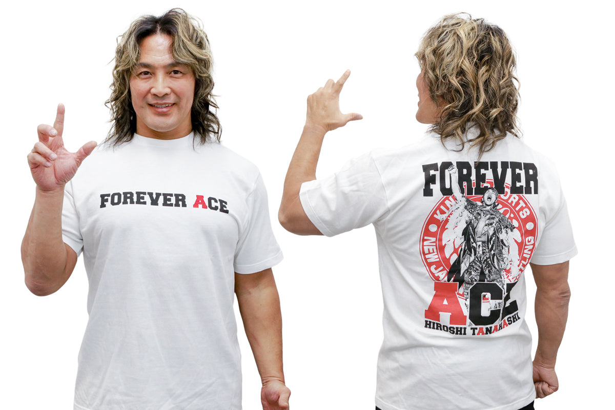棚橋弘至「FOREVER ACE」Tシャツ（ホワイト）