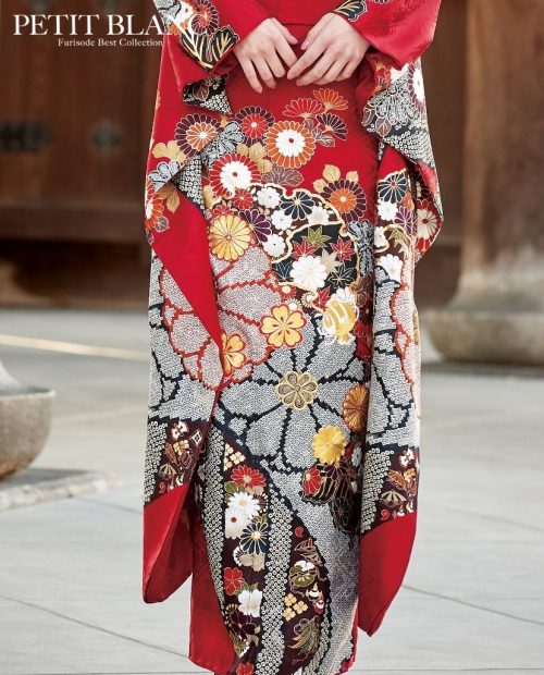 赤古典振袖23031 金駒刺繍付き｜振袖ネットレンタルはおりえん