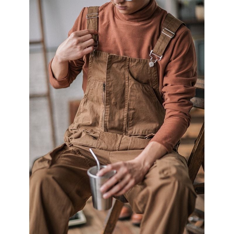 アメリカンレトロワークオーバーオール（3Colors）- T762 – Champyee