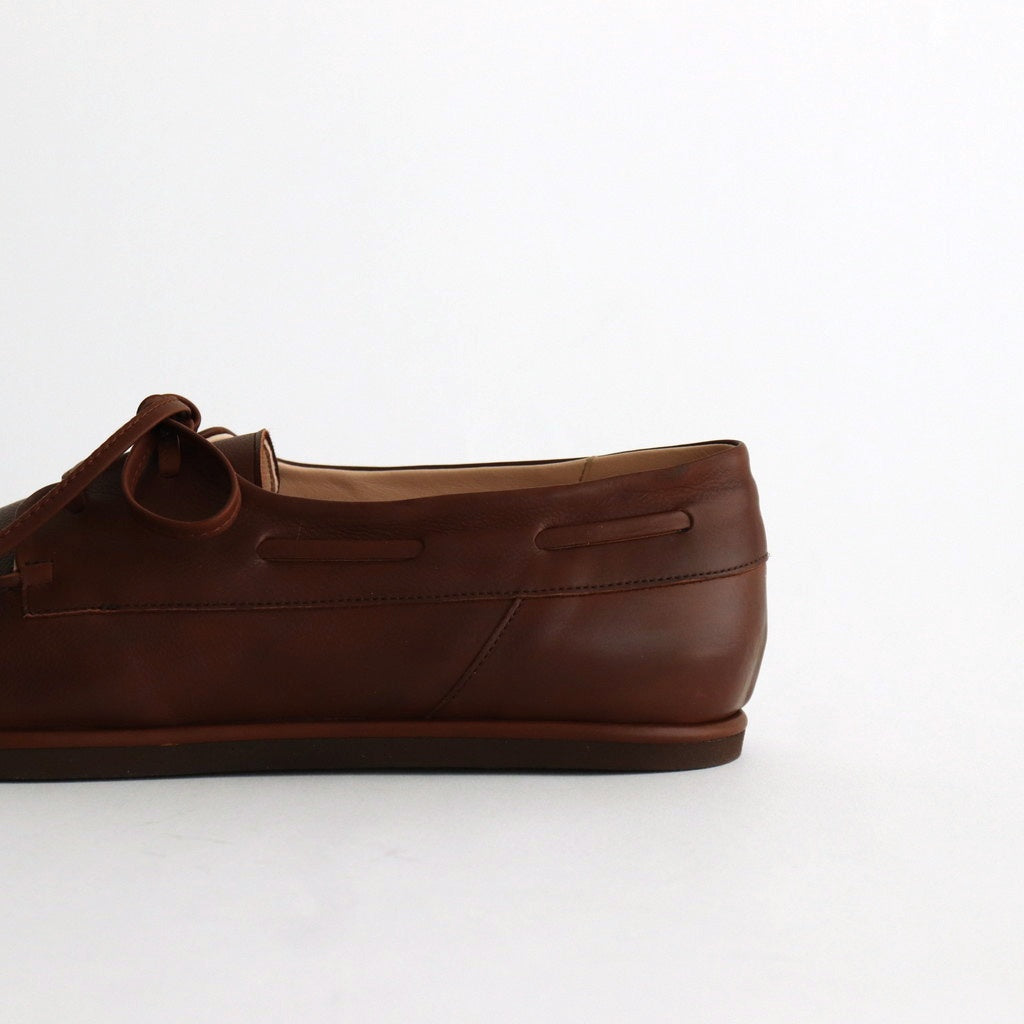 SOFT LEATHER DECK SHOES #BROWN [A25SS03QD-M] – ciacura