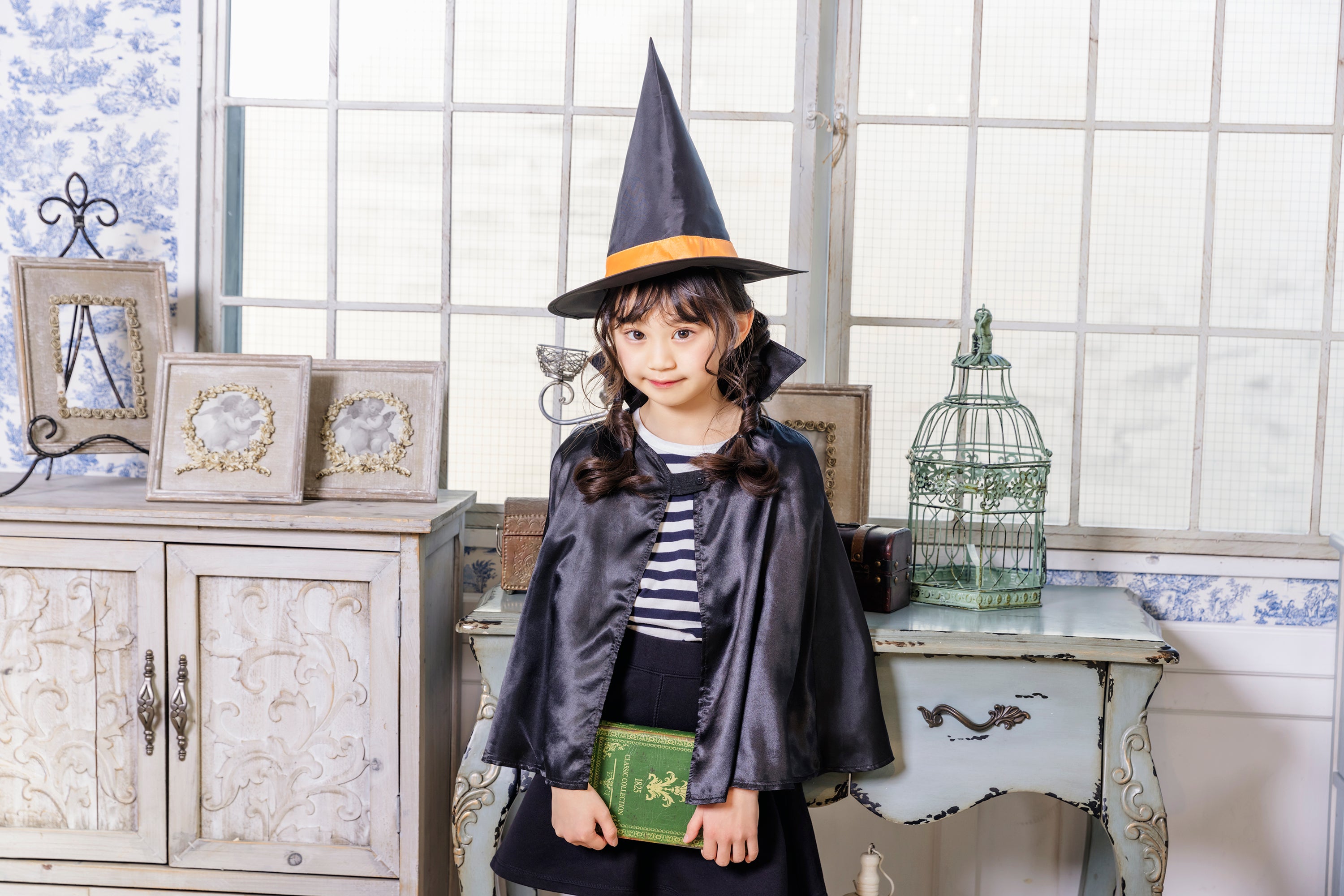 コスプレ キッズ こども 魔女 魔法使い ハロウィン 魔女セットマント