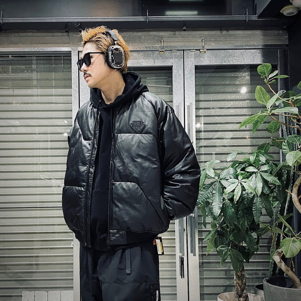 TBKB | LEATHER MA-1 DOWN JKT #BLACK [FW24-TBKB01] – cocorozashi
