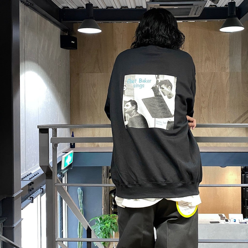 CHET BAKER | CREW NECK SWEAT SHIRT ( TYPE-1 ) #BLACK [CHETBAKER-WM