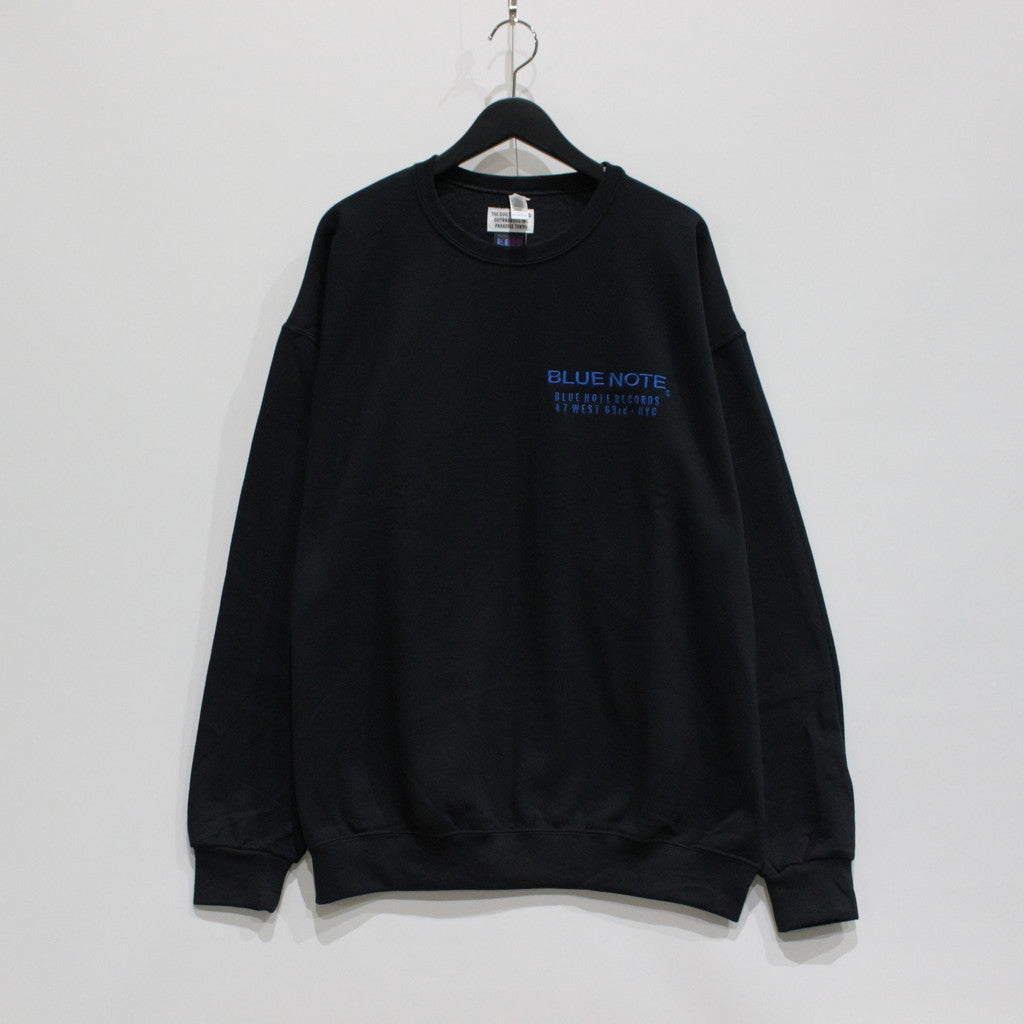 BLUE NOTE | CREW NECK SWEAT SHIRT -TYPE 4- #BLACK [BLUENOTE-WM