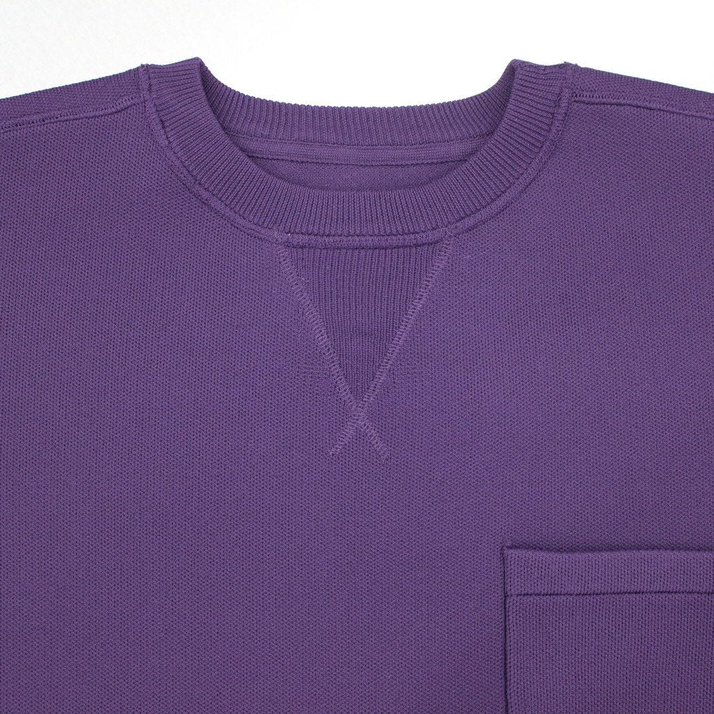 SPRING KNIT CREWNECK #PURPLE [23SS-KN04-7336] _ Evisen Skateboards