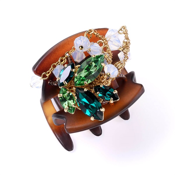 バースフラワー「すずらん」 デザートクリップ 中(グリーンミックス