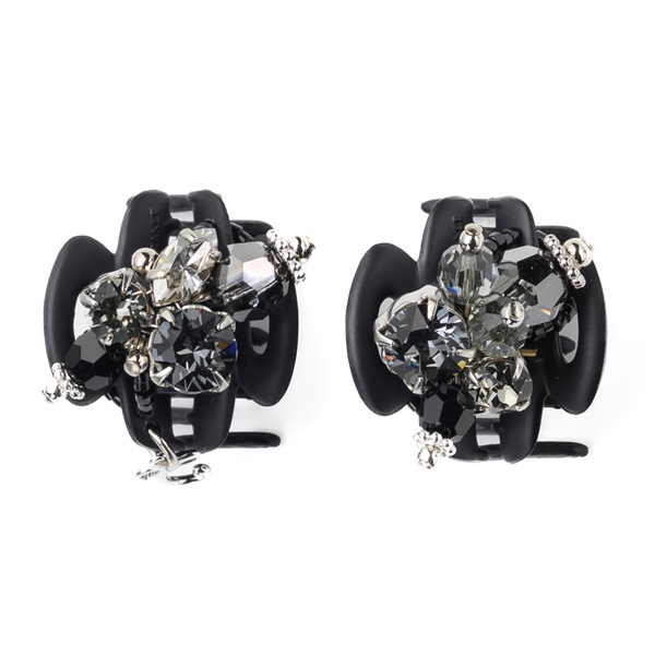 センシュアルフラワー ホイップクリップ2個セット(ブラック