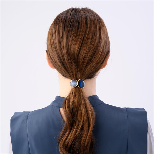 LUCAS JACK ツートーン ポニーフック(ネイビーミックス) | ポニー