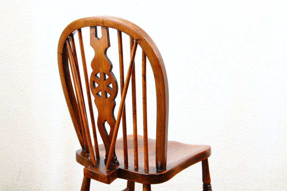 スーパークオリティ ジョージアン ホイールバックウィンザーチェア