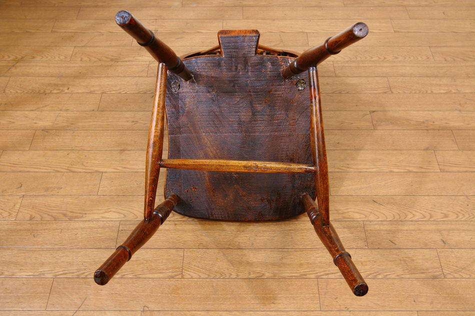 スーパークオリティ ジョージアン ホイールバックウィンザーチェア